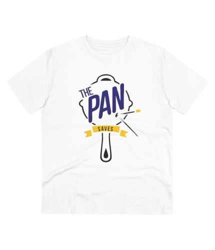 Men's PC Cotton The Pan Pubg Printed T Shirt (Color: White, Thread Count: 180GSM)