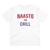 Men's PC Cotton Nasto And Chill Printed T Shirt (Color: White, Thread Count: 180GSM) Men's PC Cotton Nasto And Chill Printed T Shirt (Color: White, Thread Count: 180GSM)