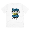 Men's PC Cotton Jyada Angreji Mat Jhaad Printed T Shirt (Color: White, Thread Count: 180GSM) Men's PC Cotton Jyada Angreji Mat Jhaad Printed T Shirt (Color: White, Thread Count: 180GSM)
