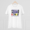 Men's PC Cotton Squed Ki Syneagy Printed T Shirt (Color: White, Thread Count: 180GSM) Men's PC Cotton Squed Ki Syneagy Printed T Shirt (Color: White, Thread Count: 180GSM)