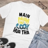 Men's PC Cotton Me Paida Hi Cool Huaa Tha Printed T Shirt (Color: White, Thread Count: 180GSM) Men's PC Cotton Me Paida Hi Cool Huaa Tha Printed T Shirt (Color: White, Thread Count: 180GSM)