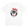 Men's PC Cotton Lion Logo Printed T Shirt (Color: White, Thread Count: 180GSM) Men's PC Cotton Lion Logo Printed T Shirt (Color: White, Thread Count: 180GSM)
