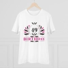 Men's PC Cotton 49th Birthday Printed T Shirt (Color: White, Thread Count: 180GSM) Men's PC Cotton 49th Birthday Printed T Shirt (Color: White, Thread Count: 180GSM)