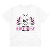 Men's PC Cotton 62nd Birthday Printed T Shirt (Color: White, Thread Count: 180GSM) Men's PC Cotton 62nd Birthday Printed T Shirt (Color: White, Thread Count: 180GSM)