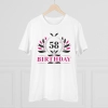 Men's PC Cotton 58th Birthday Printed T Shirt (Color: White, Thread Count: 180GSM) Men's PC Cotton 58th Birthday Printed T Shirt (Color: White, Thread Count: 180GSM)