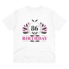 Men's PC Cotton 86th Birthday Printed T Shirt (Color: White, Thread Count: 180GSM) Men's PC Cotton 86th Birthday Printed T Shirt (Color: White, Thread Count: 180GSM)