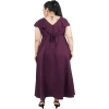 Dropship Women's Fit And Flare Purple Dress (Color:Purple, Material:Polyester)