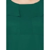 Dropship Women's Fit And Flare Green Dress (Color:Green, Material:Polyester)