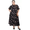 Dropship Women's Maxi Black Dress (Color:Black, Material:Poly Crepe)