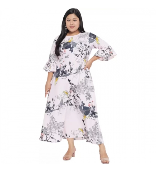 Women's Fit And Flare White Dress (Color:White, Material:Polyester)