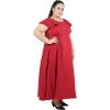 Dropship Women's Fit And Flare Maroon Dress (Color:Maroon, Material:Polyester)