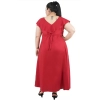 Dropship Women's Fit And Flare Maroon Dress (Color:Maroon, Material:Polyester)