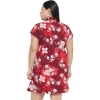 Dropship Women's Shirt Maroon Dress (Color:Maroon, Material:Polyester)