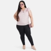 Dropship Women's Casual Flared Sleeve Printed Pink Top (Color:Pink, Material:Crepe)