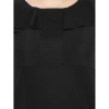 Dropship Women's Fit And Flare Black Dress (Color:Black, Material:Polyester)
