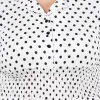 Dropship Women's Cinched Waist White Dress (Color:White, Material:Poly Crepe)