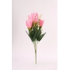 Dropship Artificial Flowers Bunch Bouquet Of Daffodil Tulip Flowers For Home Decoration (Light Pink, Material:Silk, Polyester)