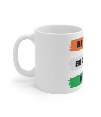 Ceramic Be Brave Be Daring Be You Printed Coffee Mug (Color: White, Capacity:330ml)