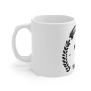 Ceramic 1st Anniversary Printed Coffee Mug (Color: White, Capacity:330ml)