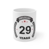 Ceramic 29th Anniversary Printed Coffee Mug (Color: White, Capacity:330ml) Ceramic 29th Anniversary Printed Coffee Mug (Color: White, Capacity:330ml)