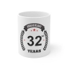 Ceramic 32nd Anniversary Printed Coffee Mug (Color: White, Capacity:330ml) Ceramic 32nd Anniversary Printed Coffee Mug (Color: White, Capacity:330ml)