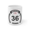 Ceramic 36th Anniversary Printed Coffee Mug (Color: White, Capacity:330ml) Ceramic 36th Anniversary Printed Coffee Mug (Color: White, Capacity:330ml)