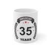 Ceramic 35th Anniversary Printed Coffee Mug (Color: White, Capacity:330ml) Ceramic 35th Anniversary Printed Coffee Mug (Color: White, Capacity:330ml)