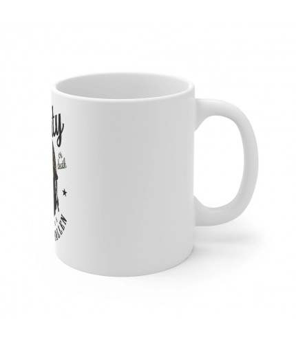 Ceramic Gorila Desing Printed Coffee Mug (Color: White, Capacity:330ml)