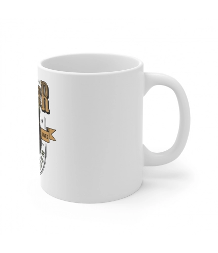 Ceramic Gorila Desing Printed Coffee Mug (Color: White, Capacity:330ml)