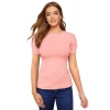 Dropship Women's Western Wear Hosiery T Shirts (Peach)