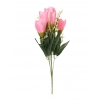 Dropship Artificial Flowers Bunch Bouquet Of Daffodil Tulip Flowers For Home Decoration (Light Pink, Material:Silk, Polyester)
