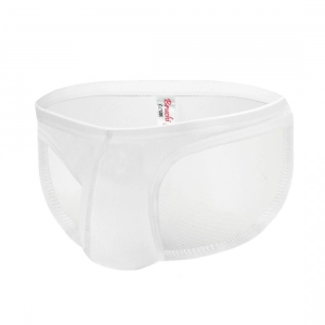 Generic Men's Mesh Power Net Men Transparent Briefs Underwear (White)