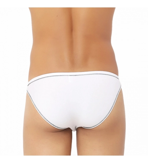 Men's Bamboo Spandex Briefs Underwear (White)