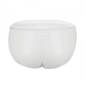 Generic Men's Mesh Power Net Men Transparent Briefs Underwear (White)
