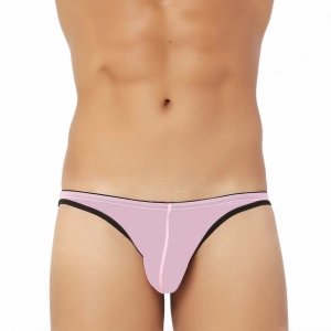Generic Men's Mesh Power Net Transparent Sexy Brief Underwear (Pink)