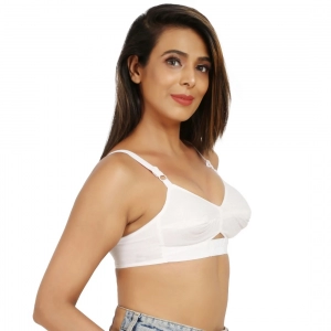 Generic Women's Cotton Teenagers Non Padded Bra (White)