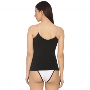 Generic Women's Cotton SpandexCotton Camisole (Black)
