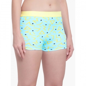 Generic Women's Cotton Printeded Boyshorts Panty (Light Blue)