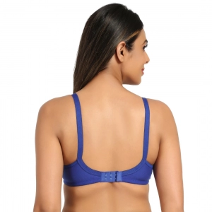 Generic Women's Cotton Blend Mother Care Full Coverage Feeding Bra Non Padded (Blue)