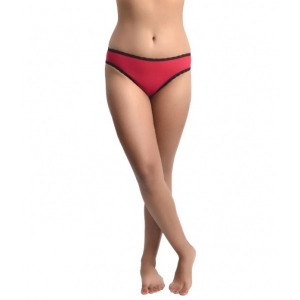 Generic Women's Cotton Back Cage Bikini Panty (Rose Pink)