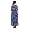 Women's Cotton Printed Anarkali Kurti (Blue, Cotton) Women's Cotton Printed Anarkali Kurti (Blue, Cotton)