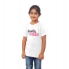 Dropship Girls Cotton Drama Queen Half Sleeve TShirt (White)