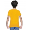 Dropship Boys Cotton Plain Half Sleeve TShirt (Yellow)