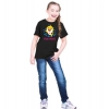 Dropship Girls Cotton Baby Shark Half Sleeve TShirt (Black)