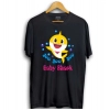 Dropship Boys Cotton Baby Shark Half Sleeve TShirt (Black)