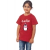 Dropship Girls Cotton Adelie Half Sleeve TShirt (Maroon)