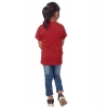 Dropship Girls Cotton Snow Board Half Sleeve TShirt (Maroon)