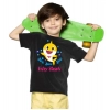 Dropship Boys Cotton Baby Shark Half Sleeve TShirt (Black)