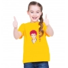 Dropship Girls Cotton Akashi Half Sleeve TShirt (Yellow)