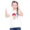 Dropship Girls Cotton Akashi Half Sleeve TShirt (White)